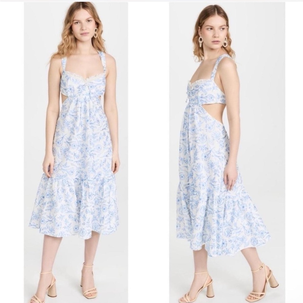 For Love & Lemons Maisie Midi Dress